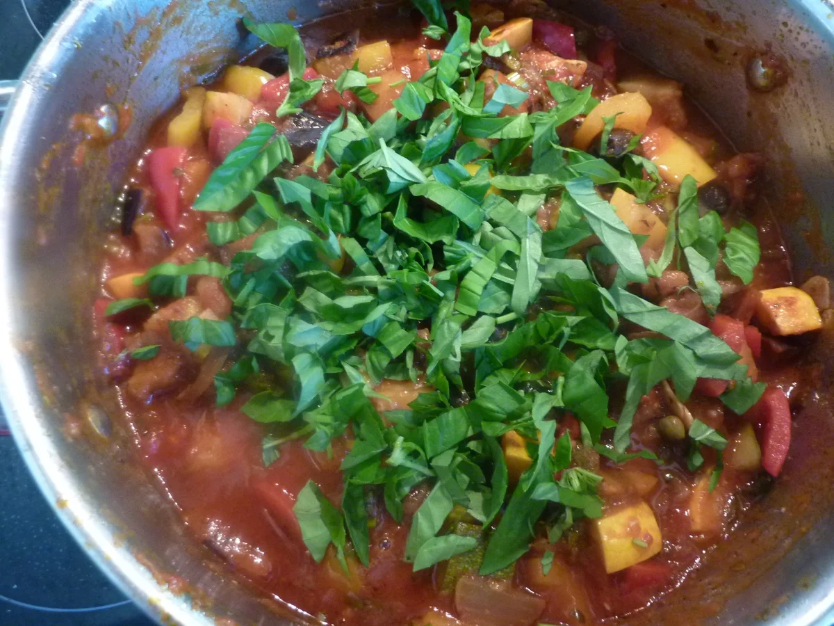 Caponata oder Gemüse Salat auf Sizilianischer Art - Rezept - Bild Nr. 264