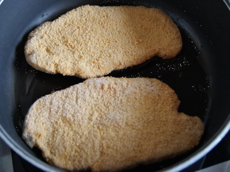 Wiener Schnitzel vom Schwein mit Mini-Rosmarinkartoffeln und Gurkensalat - Rezept - Bild Nr. 260