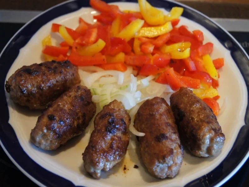 Cevapcici mit Paprikasalat - Rezept - Bild Nr. 271
