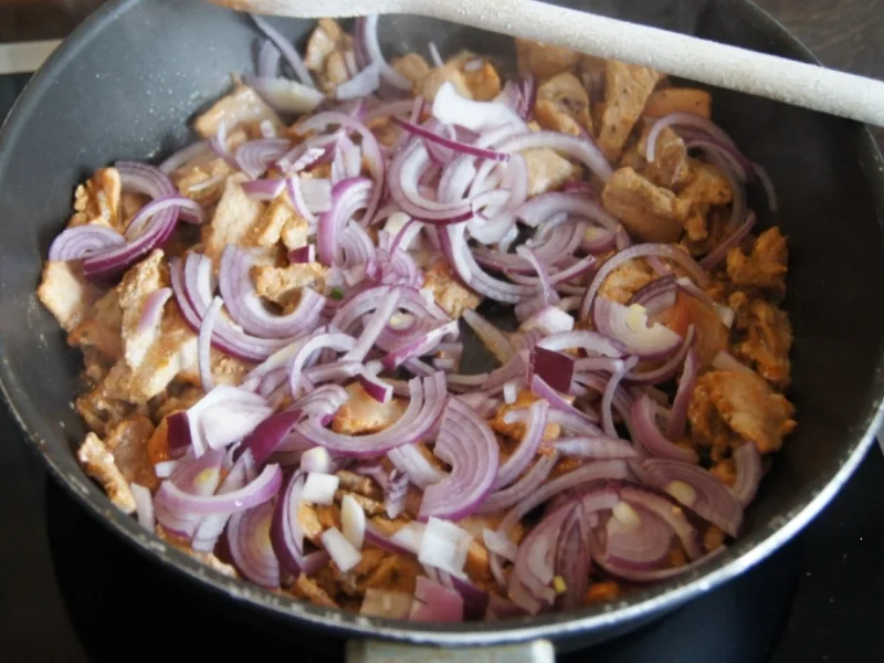 Pfannengyros mit Zaziki und Fladenbrot - Rezept - Bild Nr. 263