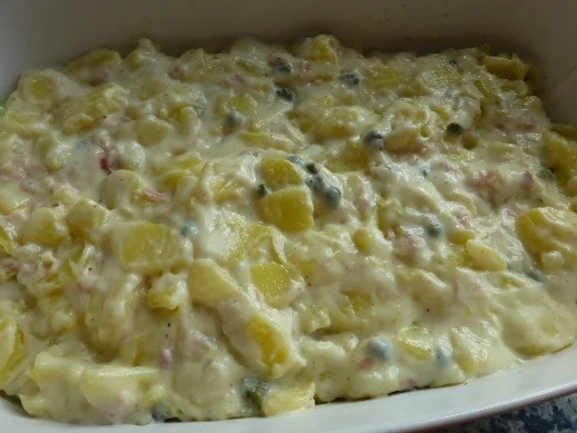 Rezept: Spitzkohlauflauf mit Kapern und Speck Bild Nr. 265 Spitzkohlauflauf mit Kapern und Speck - Rezept - Bild Nr. 265