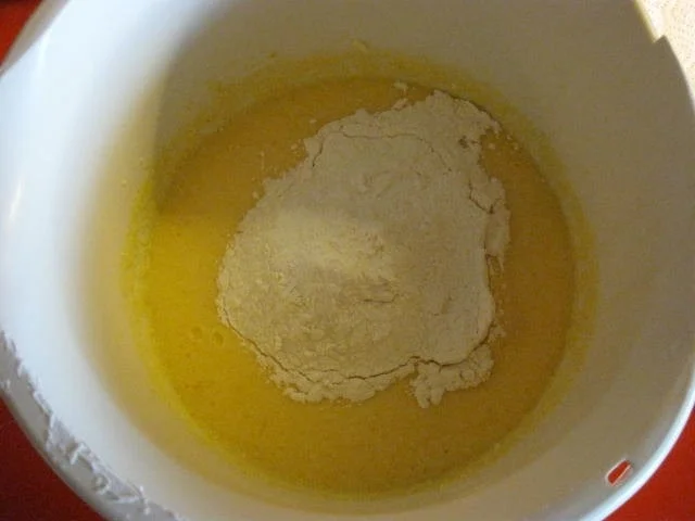 Rezept: Pfirsich Kuchen mit Marzipanguss Bild Nr. 265 Pfirsich Kuchen mit Marzipanguss - Rezept - Bild Nr. 265