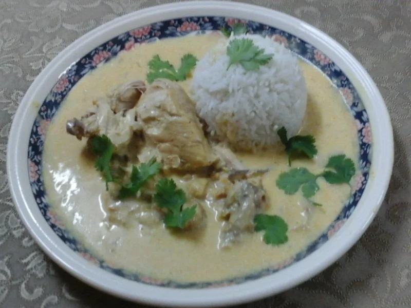 Hähnchen in Sahnesauce und Reis - Rezept - Bild Nr. 261