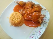 Filetspieße mit Reis und Schaschliksauce  - Rezept - Bild Nr. 262