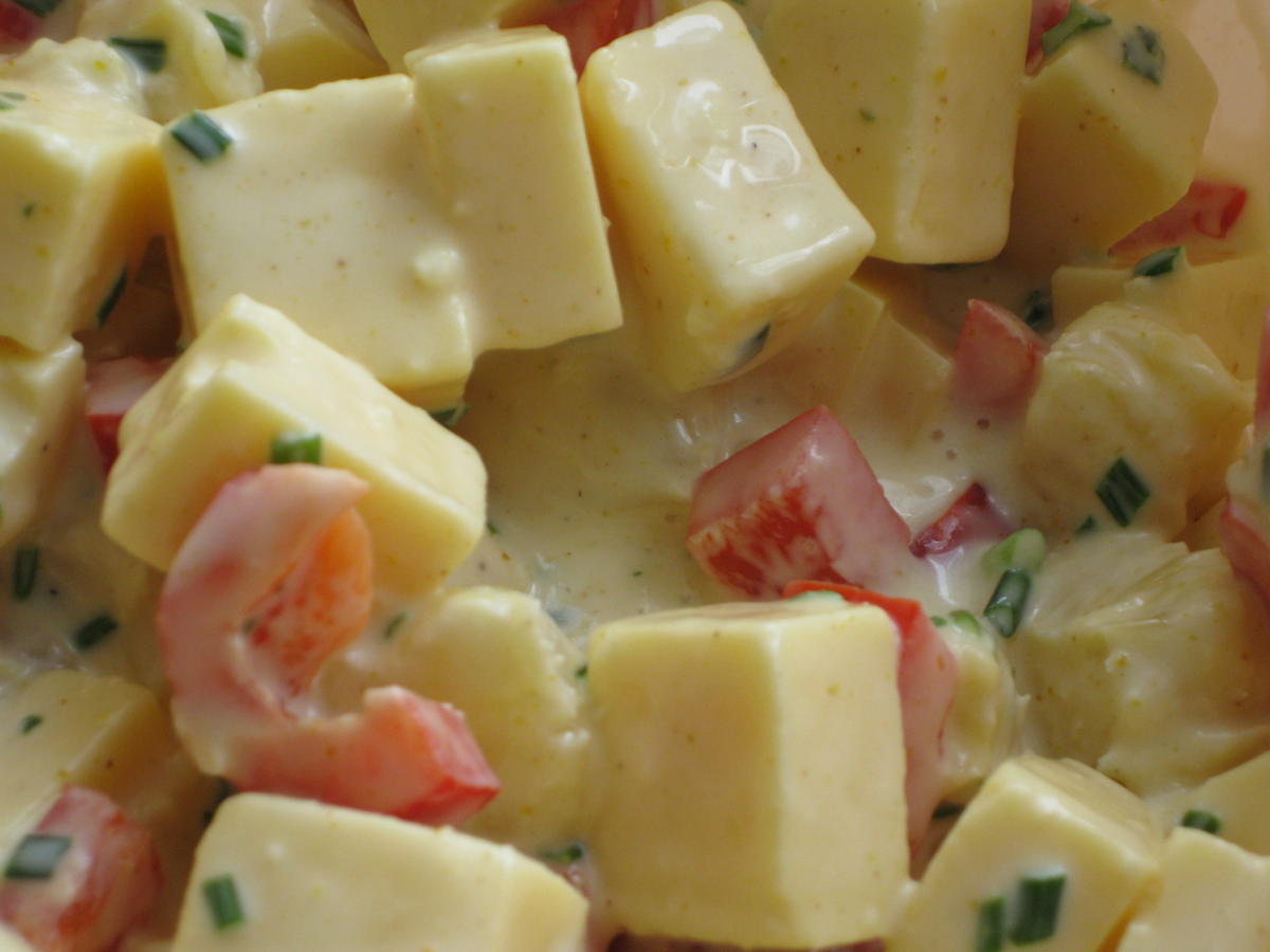 Käse-Ananas-Salat - Rezept mit Bild - kochbar.de