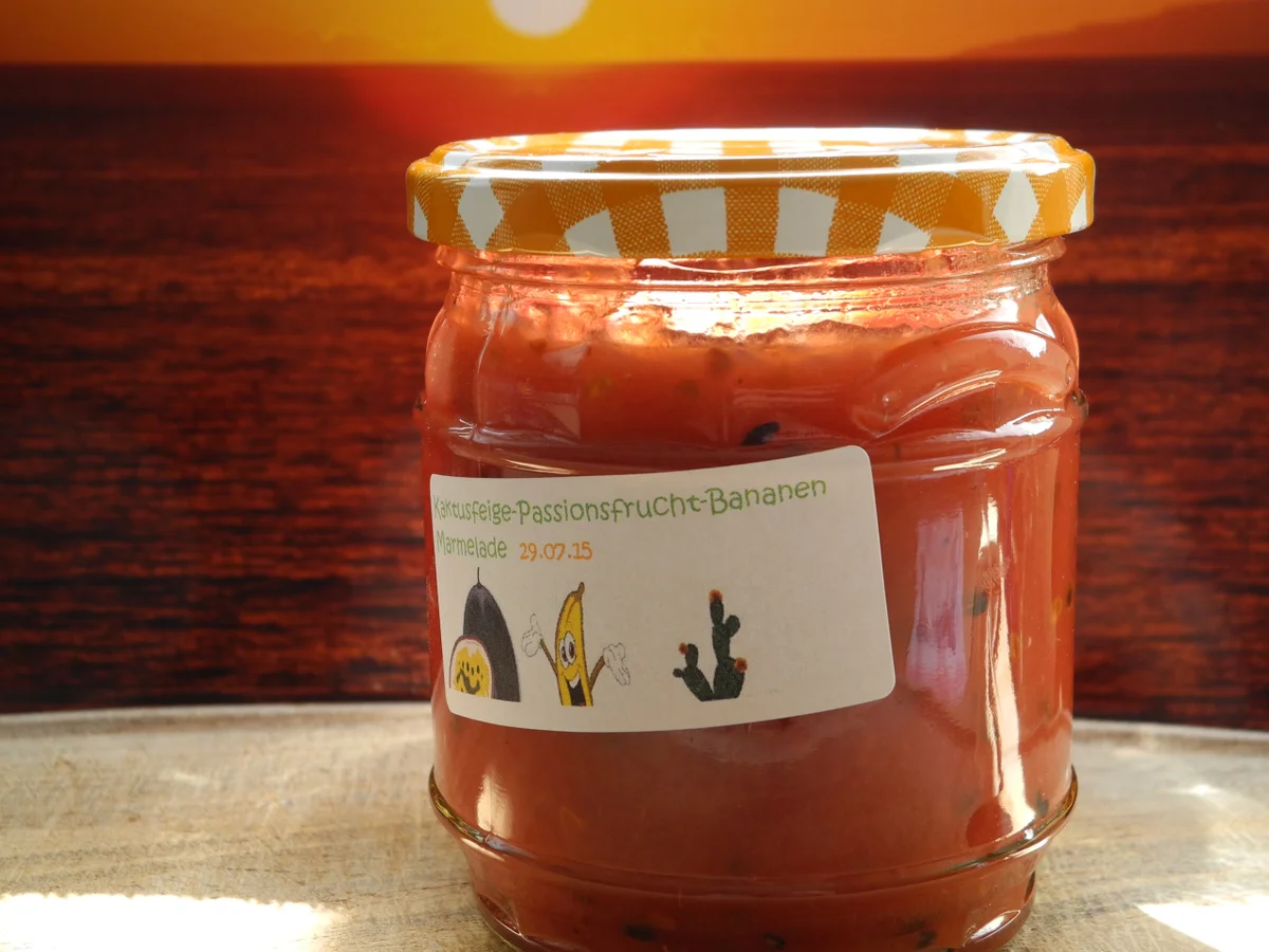Kaktusfeige-Passionsfrucht-Bananen-Marmelade - Rezept - Bild Nr. 263