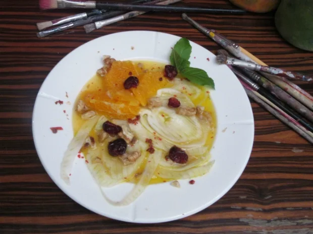 Fenchelcarpaccio mit Orangen - Rezept