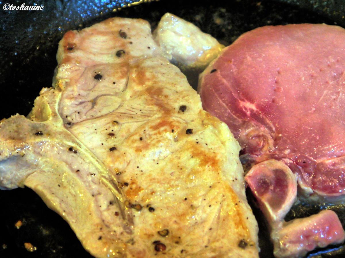 Schweinekotelett mit Apfel-Senf-Sauce - Rezept - Bild Nr. 269