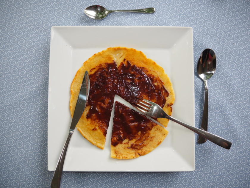 Verlockende Pfannkuchen mit Nutella - Rezept - kochbar.de