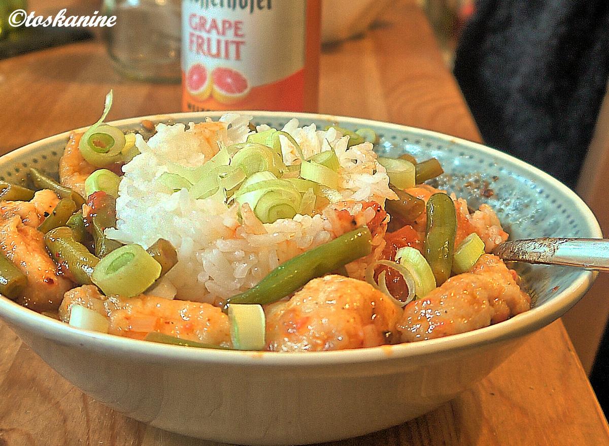 Hähnchenbrust, grüne Bohnen, Tomaten - Rezept - kochbar.de