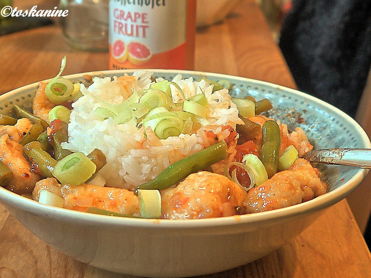 Hähnchenbrust, grüne Bohnen, Tomaten - Rezept - kochbar.de