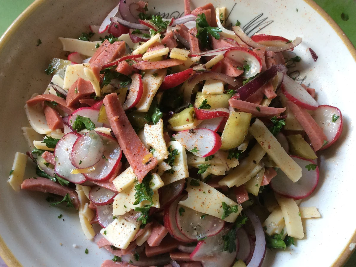 Wurst-Käse-Salat mit Radieschen - Rezept - Bild Nr. 286