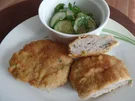 Bratwurstschnitzel mit Gurkensalat - Rezept - Bild Nr. 293