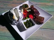 Entrana, Chimmichurri & Co. mit Grillgemüse und Folienkartoffel - Rezept