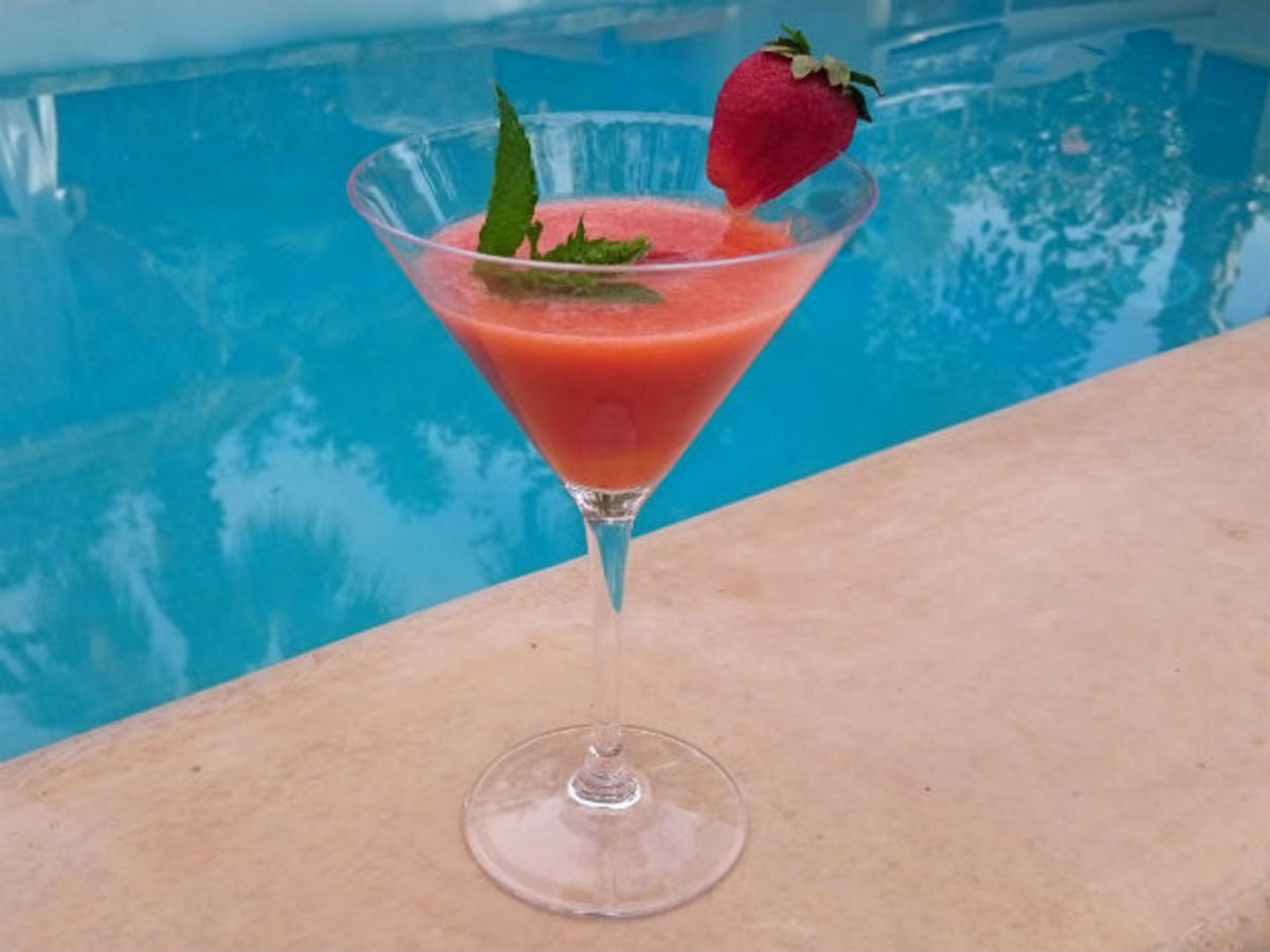 Daiquiri mit Erdbeeren