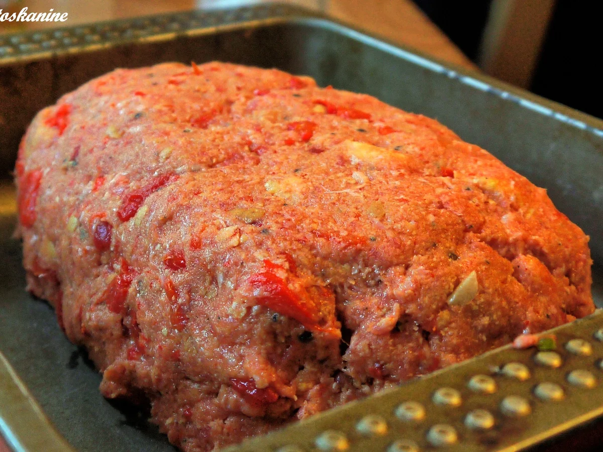 Hackbraten mit gerösteter Paprika - Rezept - Bild Nr. 5