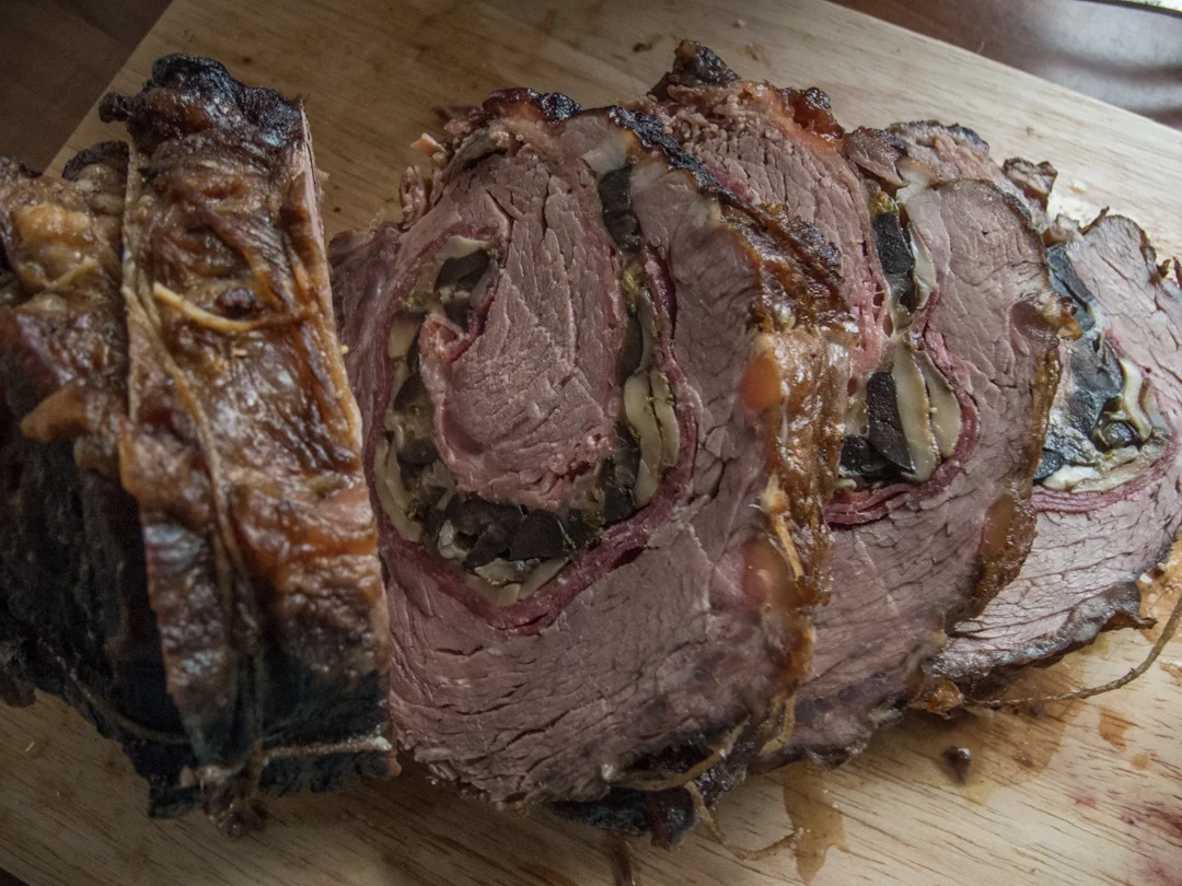 Rezept: Rinderrollbraten mit kleinen Kartoffeln und Pfannengemüse Bild Nr. 311 Rinderrollbraten mit kleinen Kartoffeln und Pfannengemüse - Rezept - Bild Nr. 311