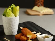 Kroketten mit Brie und Kartoffelflocken, gewürzt mit Garrigue-Honig - Rezept - Bild Nr. 299