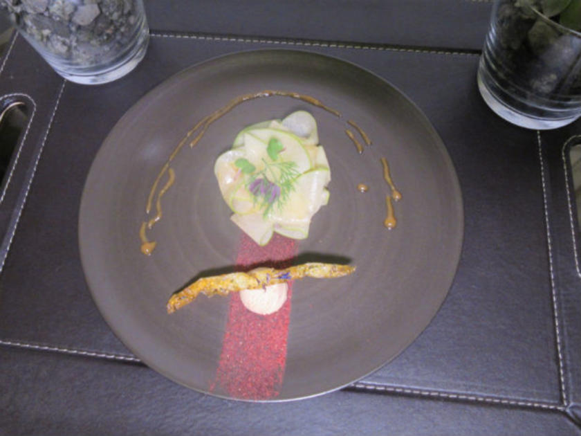 Gänseleber-Eis / Apfel-Carpaccio / Espresso-Kondensmilch - Rezept ...
