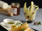 Knuspertaschen mit Sainte Maure, Honig aus der Garrigue und Orangen-Gremolata - Rezept - Bild Nr. 298