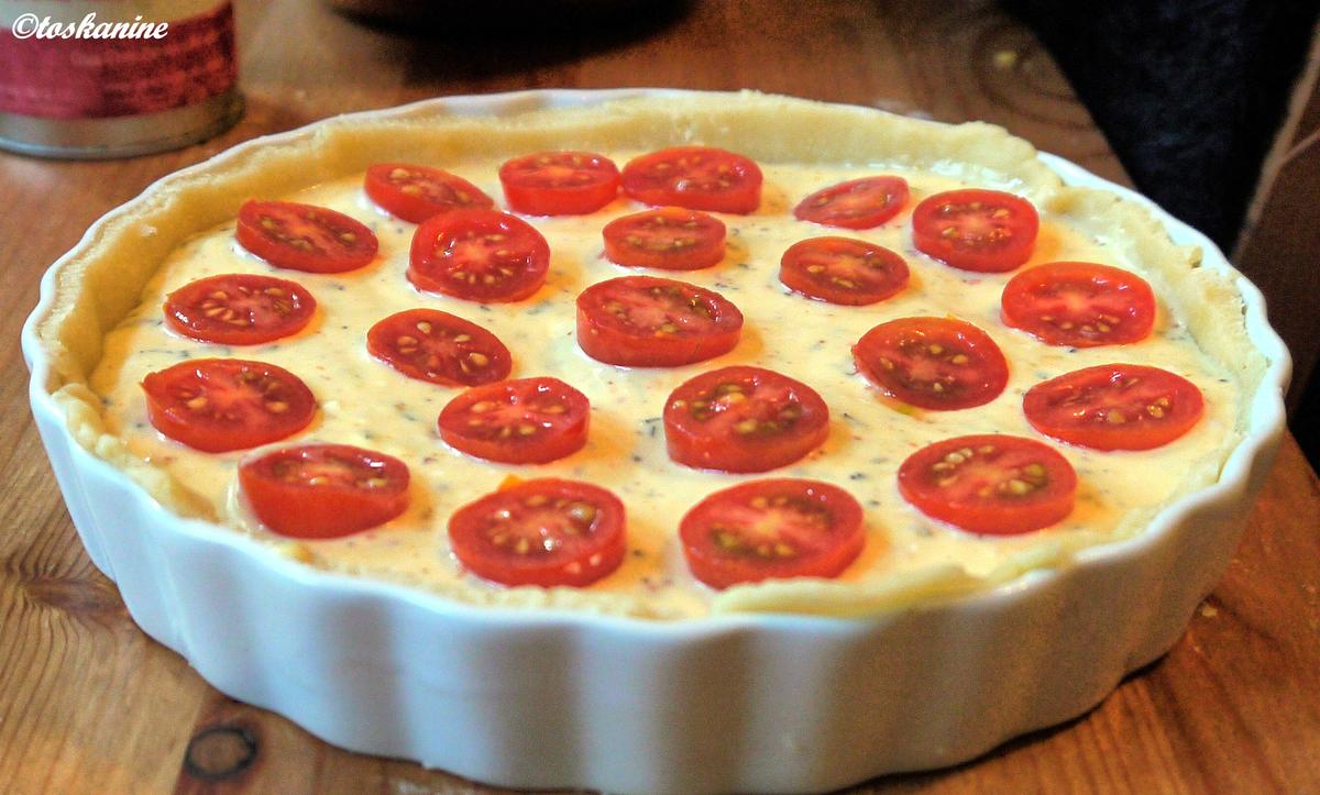 Ziegenkäse-Tomaten-Tarte - Rezept - Bild Nr. 326