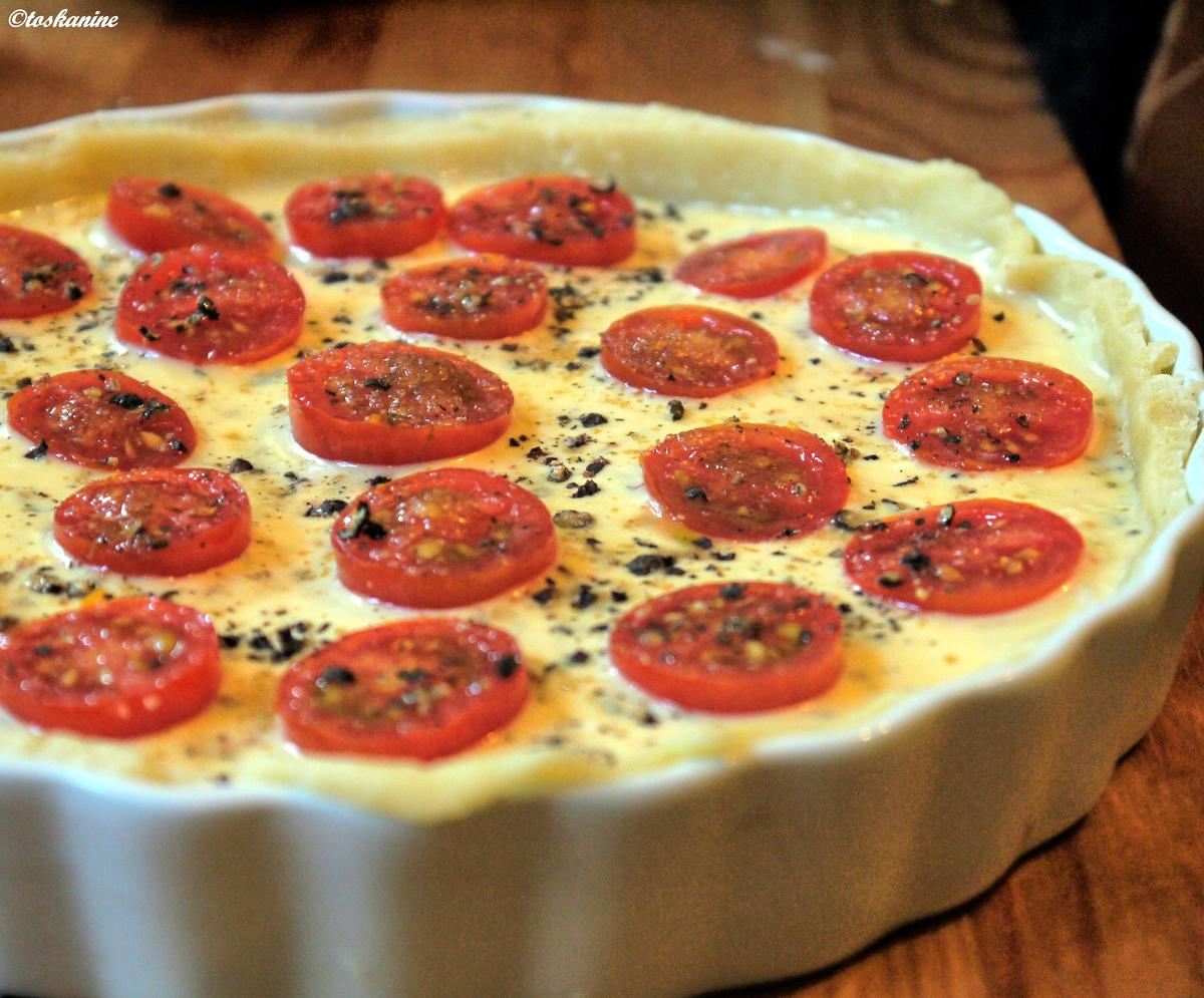 Ziegenkäse-Tomaten-Tarte - Rezept - Bild Nr. 327