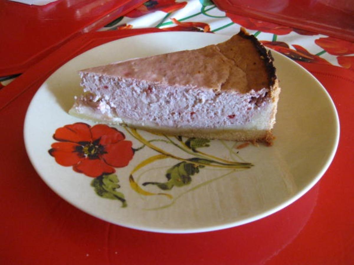 Quark-Frischkäse Kuchen mit Himbeeren - Rezept Gesendet von manschie