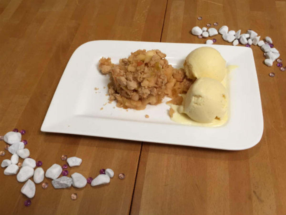 Bilder für Abbelskrömbel mit Eis - Rezept