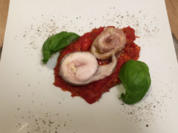 Roulade von der Rhöner Bachforelle / Rhöner Schinken / Tomatensugo - Rezept