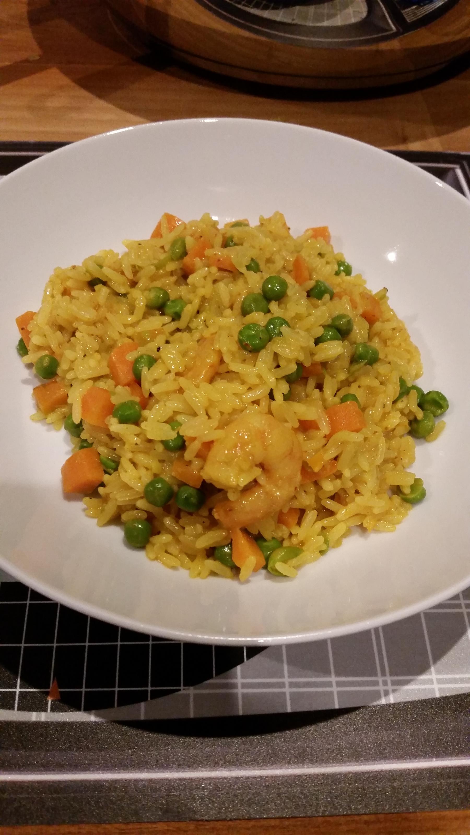 Bilder für Kokosmilch Curry mit Garnelen - Rezept