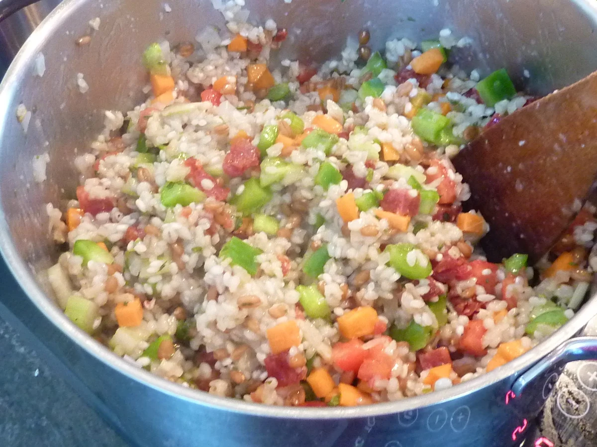 Getreide Risotto mit Gemüse - Rezept - Bild Nr. 363