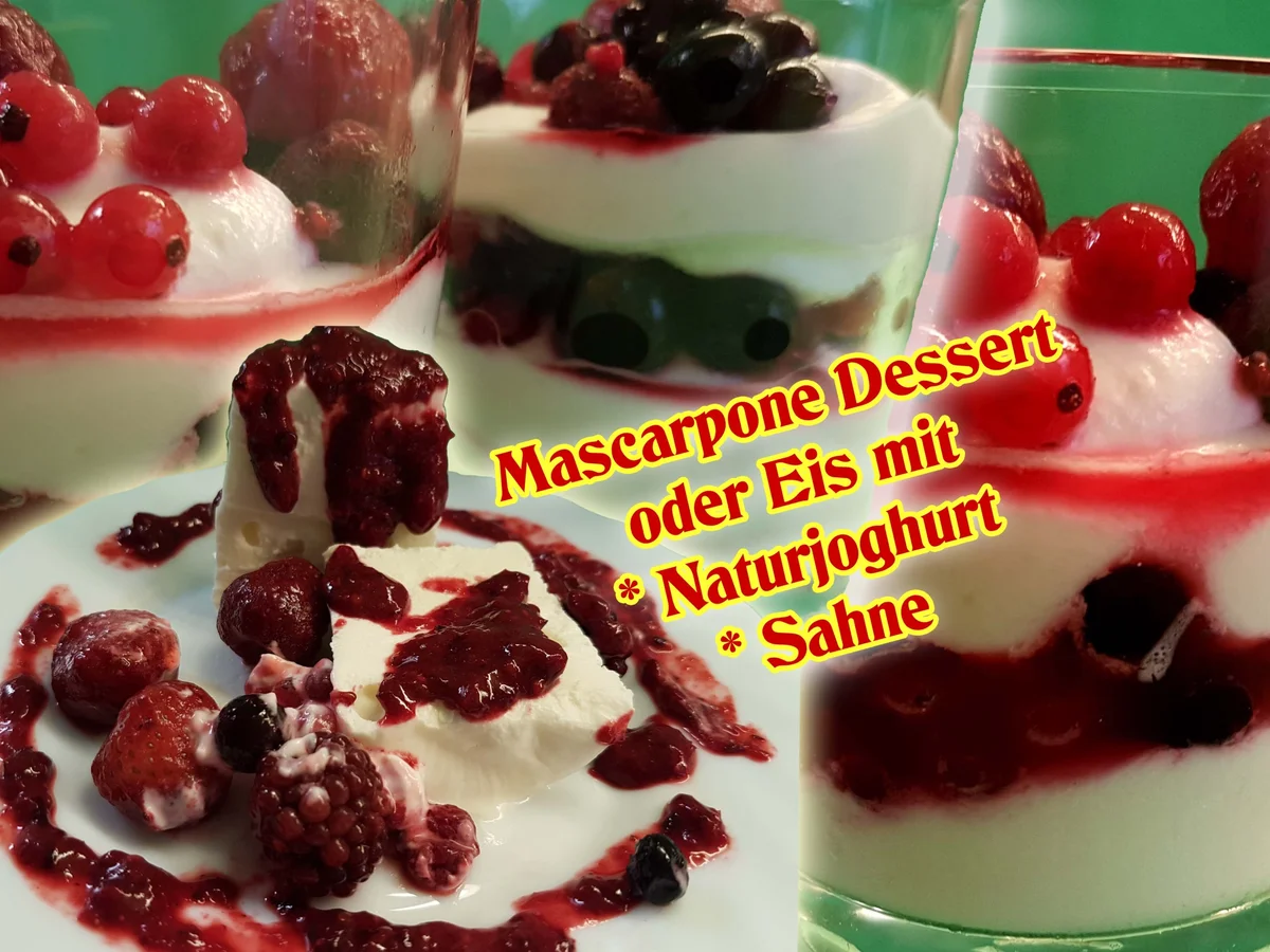 Rezept: Mazu12, Mascarpone Dessert oder Eis Bild Nr. 357 Mazu12, Mascarpone Dessert oder Eis - Rezept - Bild Nr. 357