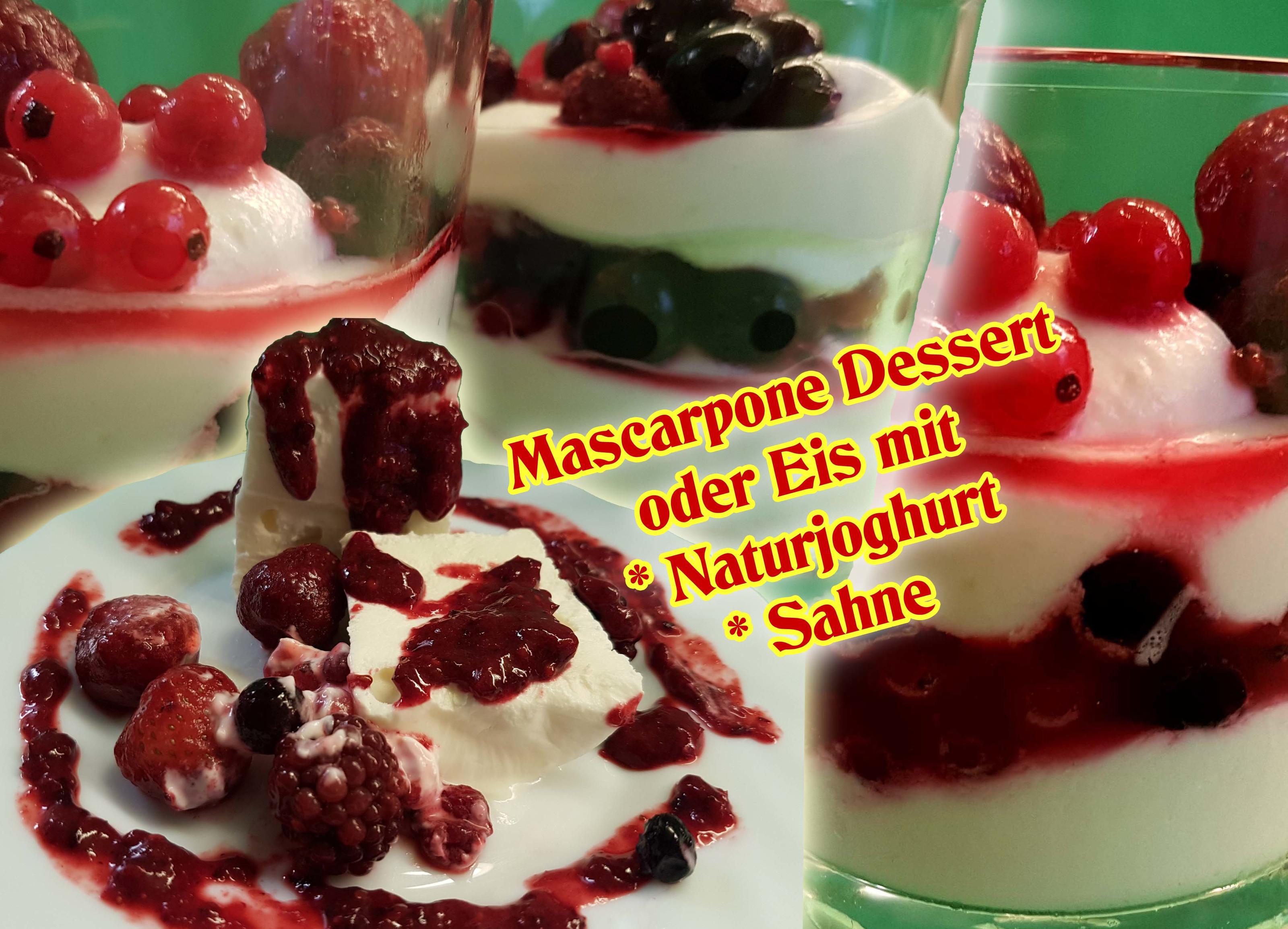 Bilder für Mazu12, Mascarpone Dessert oder Eis - Rezept