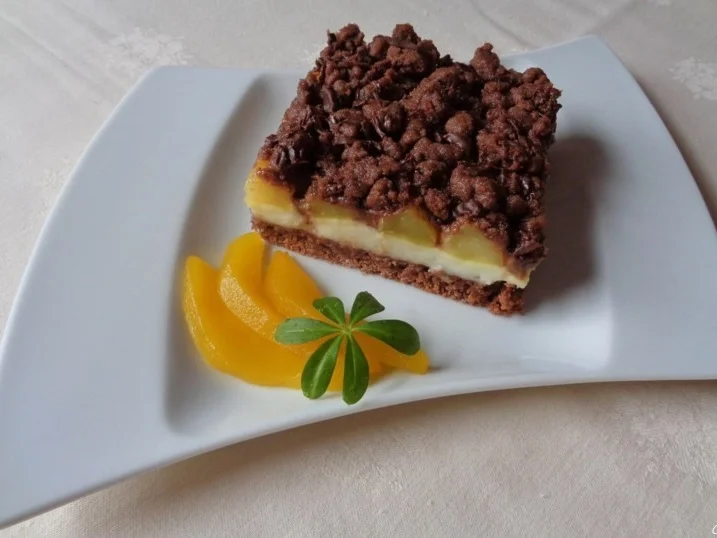 Weißer Schokoladenpudding, Safranbirnen, Kakaostreusel und Schokolade ... - Rezept - Bild Nr. 358