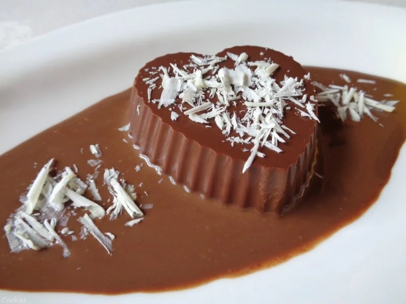 Schokoladen - Panna Cotta auf Kaffee - Schoko - Sahne - Soßenspiegel ... - Rezept - Bild Nr. 360