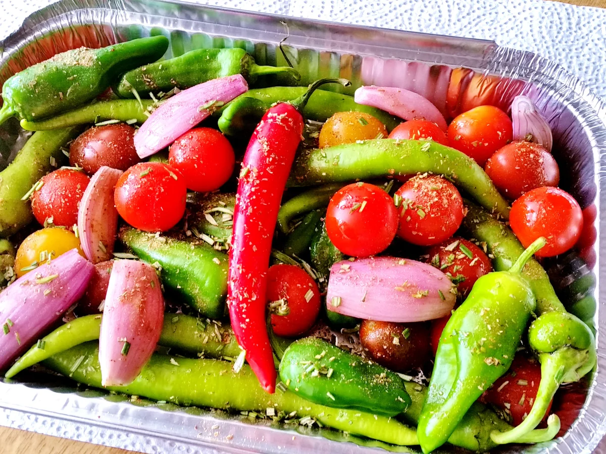 Rezept: Buntes Grillgemüse und Rosmarin-Kartoffeln ... Bild Nr. 364 Buntes Grillgemüse und Rosmarin-Kartoffeln ... - Rezept - Bild Nr. 364