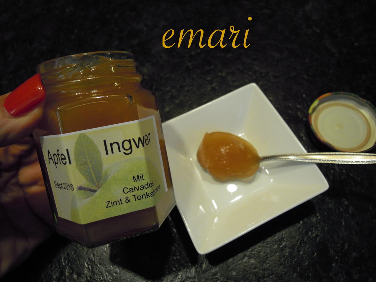 Marmelade:  Apfel / Ingwer mit Calvados - Rezept - Bild Nr. 1050
