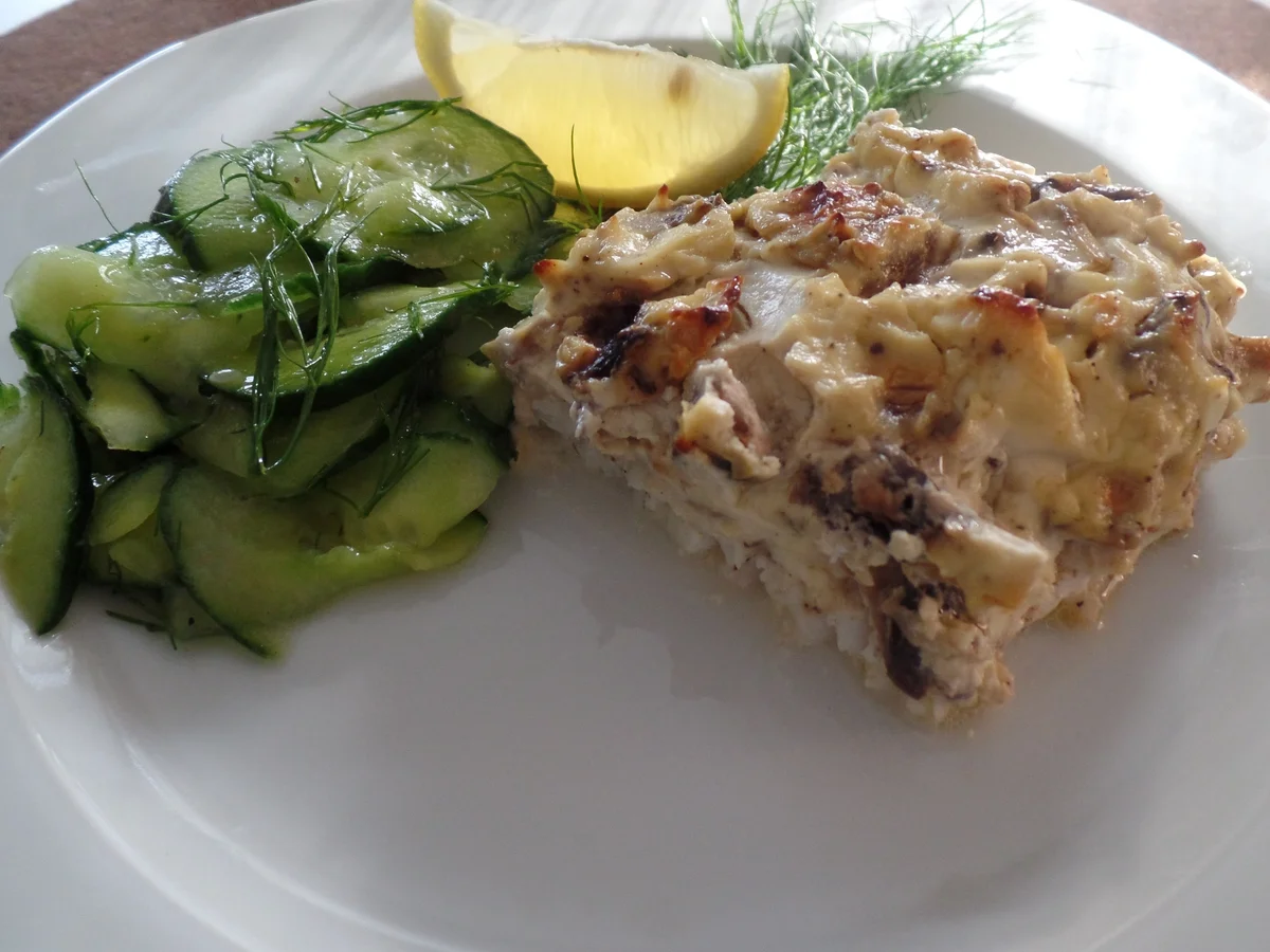 Fischfilet mit Knusperkruste und Gurkensalat - Rezept - Bild Nr. 364