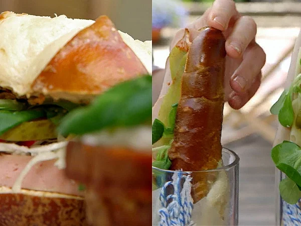 Wiesn-Snacks: Leberkäs-Stange und Wiesn-Burger - Rezept - Bild Nr. 4