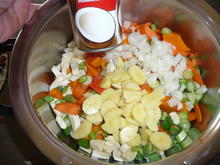 3 Glas Kürbis - Karottensüppchen mit Kokosmilch. - Rezept - Bild Nr. 474