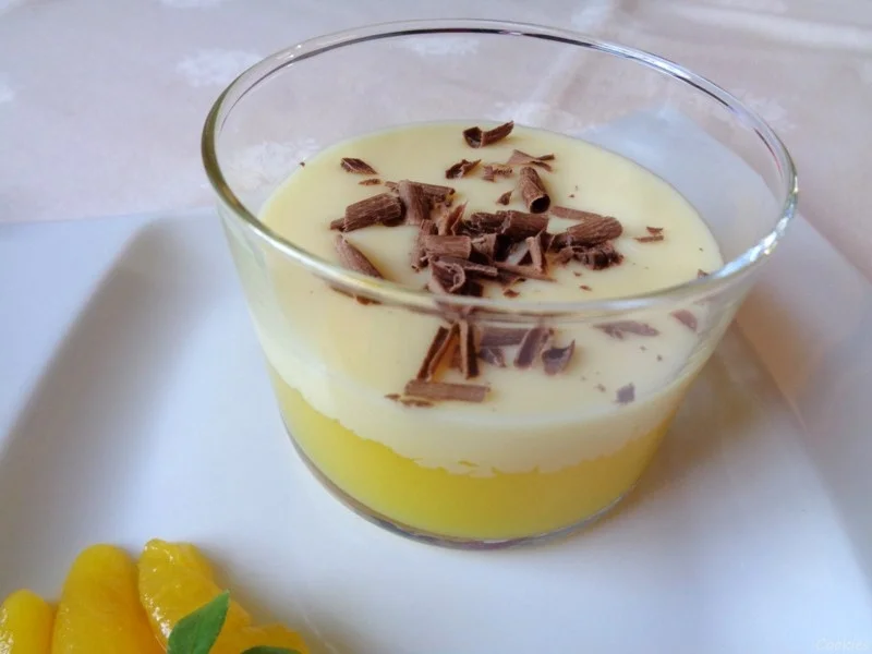 Pudding aus dem Safranbirnensud ... und weiße Schokoladen - Sahne - Sauce ... - Rezept - Bild Nr. 479
