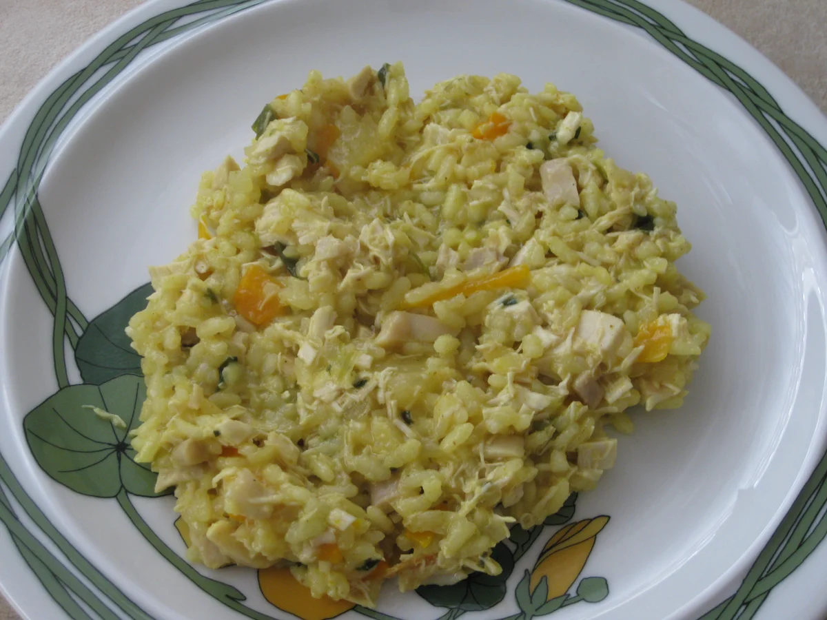 Risotto mit Curry und Huhn - Rezept - Bild Nr. 495