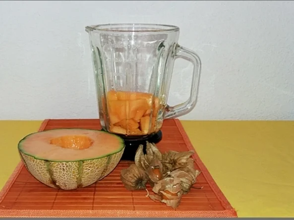 Chia- Cantaloupe Pudding/Jelly  mit Früchten verfeinert - Rezept - Bild Nr. 513