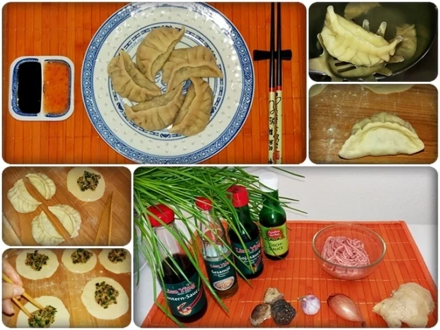 Chinesische Schnittlauch Dumplings mit selbstgemachter Thai  Chilisauce - Rezept - Bild Nr. 529