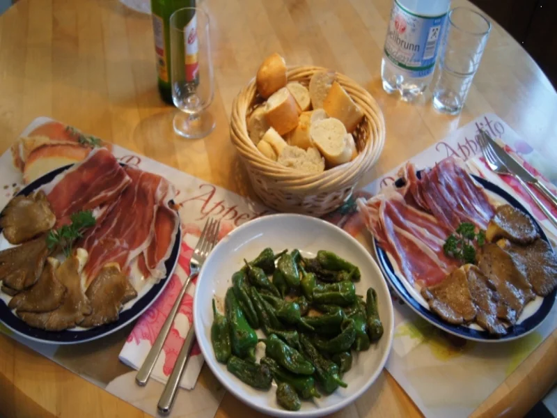 Rezept: Austernpilze mit Seranoschinken Bild Nr. 537 Austernpilze mit Seranoschinken - Rezept - Bild Nr. 537