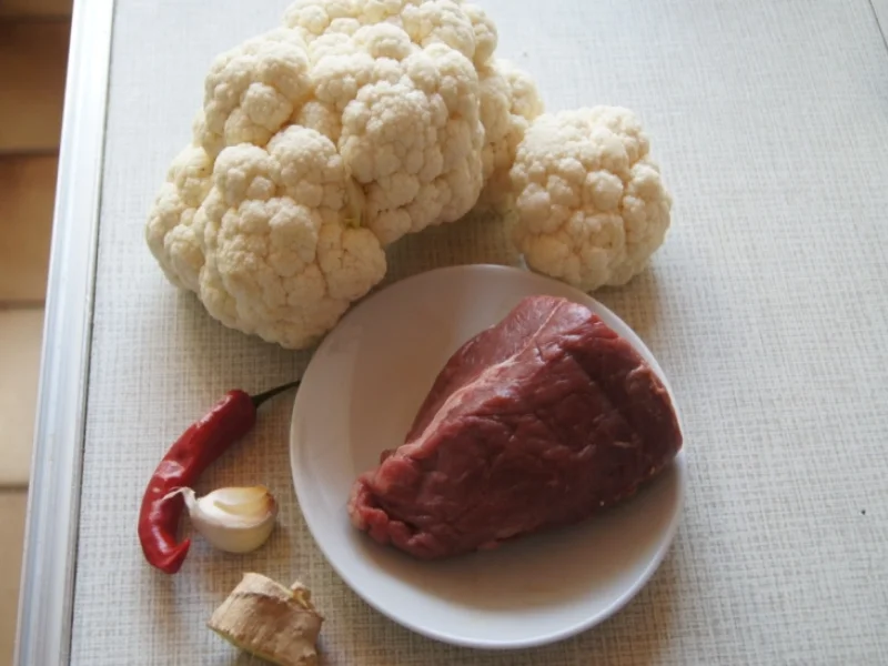 Curryblumenkohl mit Rindfleischstreifen - Rezept - Bild Nr. 527