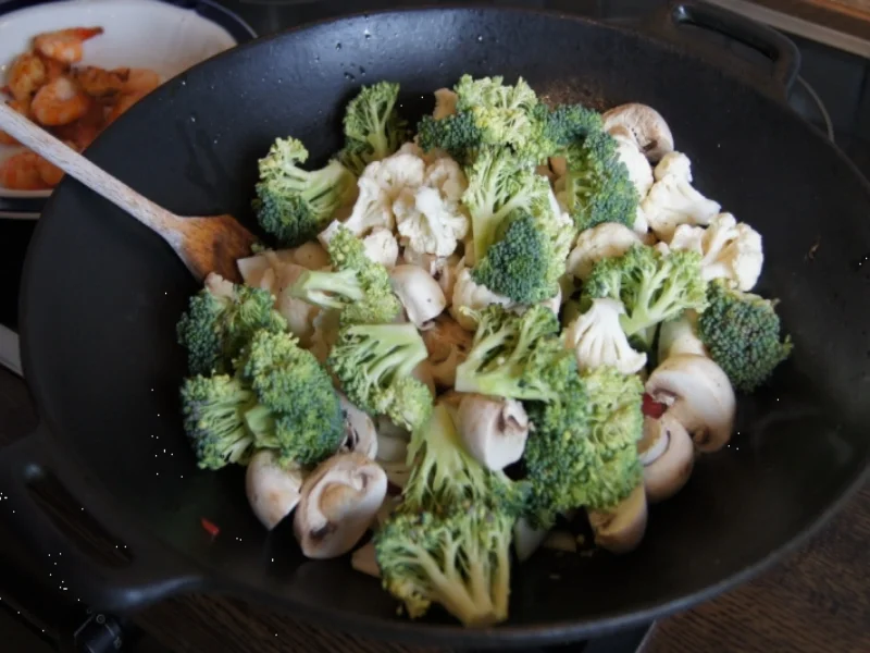 Gemüse-Crevetten-Wok - Rezept - Bild Nr. 535