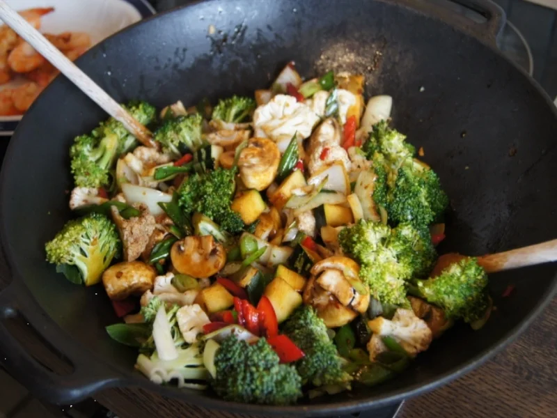 Gemüse-Crevetten-Wok - Rezept - Bild Nr. 537