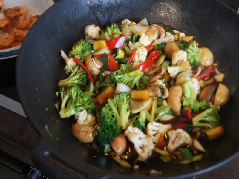 Gemüse-Crevetten-Wok - Rezept - Bild Nr. 538
