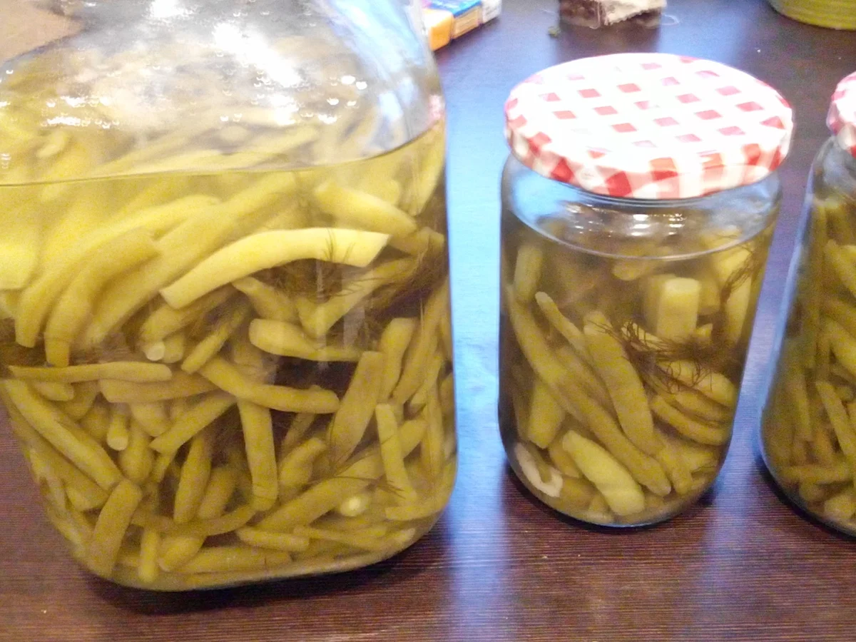 Rezept: Bohnensalat / Eingelegte Brechbohnen Bild Nr. 528 Bohnensalat / Eingelegte Brechbohnen - Rezept - Bild Nr. 528